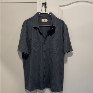 The Normal Brand Dark Gray Casual Button Down Shirt